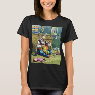 Kerstmis uit grootmoeders tijd, Kerstman maakt pop T-shirt