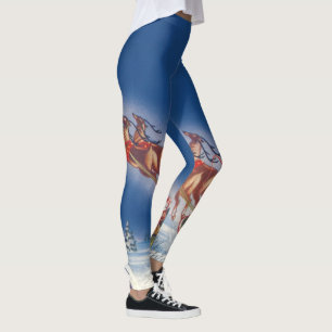 Kerstmis uit grootmoeders tijd, Kerstman vliegt me Leggings