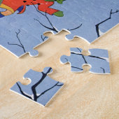 Kerstmis uit grootmoeders tijd, Kinderen schaatsen Legpuzzel (Zijkant)