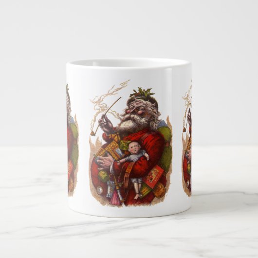 Kerstmis uit grootmoeders tijd, Victoriaanse Kerst Grote Koffiekop (Voorkant)