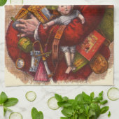 Kerstmis uit grootmoeders tijd, Victoriaanse Kerst Theedoek (Gevouwen)