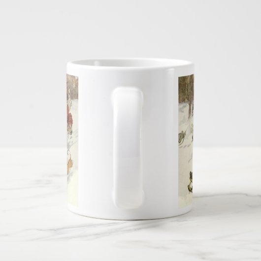 Kerstmis uit grootmoeders tijd, Victoriaanse kinde Grote Koffiekop (Achterkant)