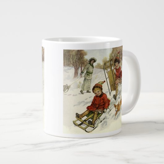 Kerstmis uit grootmoeders tijd, Victoriaanse kinde Grote Koffiekop (Voorkant rechts)