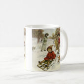 Kerstmis uit grootmoeders tijd, Victoriaanse kinde Koffiemok (Voorkant rechts)