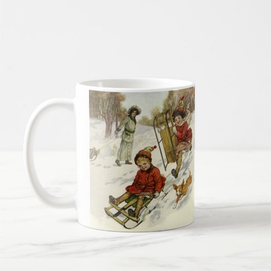 Kerstmis uit grootmoeders tijd, Victoriaanse kinde Koffiemok (Links)