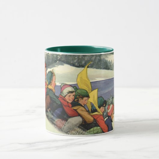 Kerstmis uit het verleden, Kinderen op sleeën op e Mok (Midden)