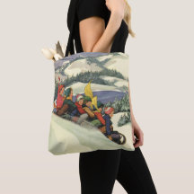 Kerstmis uit het verleden, Kinderen Sleden op een 