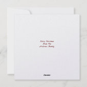 Kerstmis uit het Victoriaans tijdperk met vogel, h Feestdagenkaart (Achterkant)