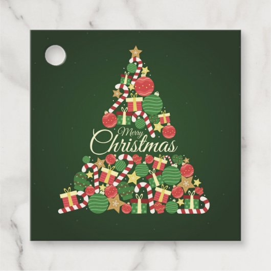 Kerstmis uit liefde bedankjes labels (Voorkant)