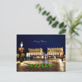 Kerstmis uit Nancy, Frankrijk Briefkaart (Staand voorkant)