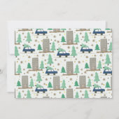 Kerstmis uit New House Car en Apartement Moving Aankondiging (Achterkant)