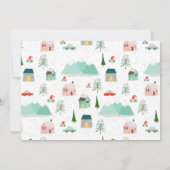 Kerstmis uit New House Mountain Village Moving Aankondiging (Achterkant)