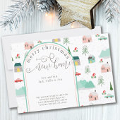 Kerstmis uit New House Mountain Village Moving Aankondiging