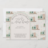 Kerstmis uit New House Village Apartement Moving Aankondiging (Voorkant)