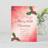 Kerstmis Uitnodiging (Staand voorkant)