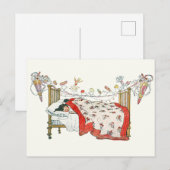 Kerstmis  uitnodiging briefkaart (Voorkant / Achterkant)