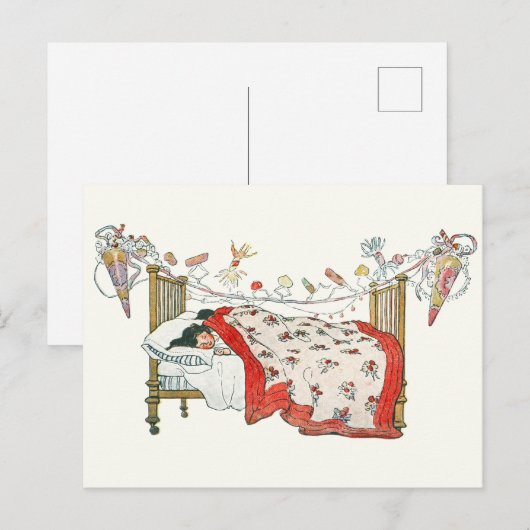 Kerstmis  uitnodiging briefkaart (Voorkant / Achterkant)