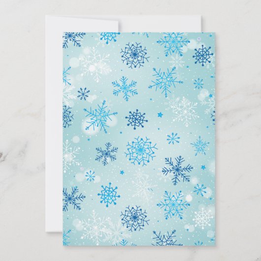 Kerstmis uitnodiging Kind (Achterkant)