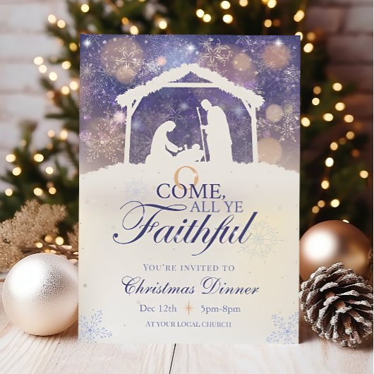 Kerstmis Uitnodiging Religieus