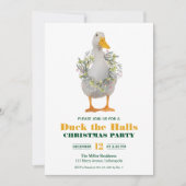 Kerstmis, uitnodiging van de Halls Party (Voorkant)