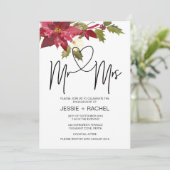 Kerstmis, uitnodiging van de heer Engagement Party (Staand voorkant)