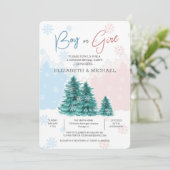 Kerstmis: uitnodiging voor deelname (Staand voorkant)