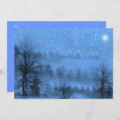 Kerstmis, uitnodiging voor feestdag (Voorkant / Achterkant)