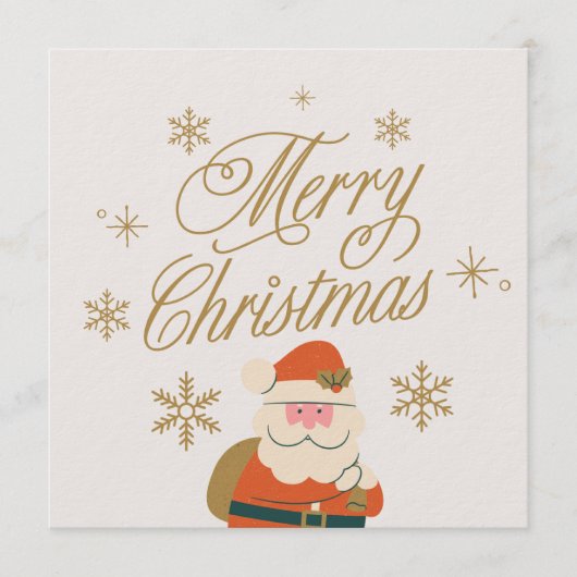 Kerstmis uitnodigingskaart kaart (Voorkant)