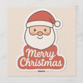 Kerstmis uitnodigingskaart kaart (Achterkant)