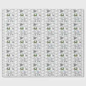 Kerstmis Unicorn, geloof gewoon Cadeaupapier (Vlak)