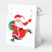 Kerstmis v Santa Gift Bedankdoosjes (Achterkant)