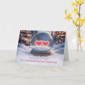 Kerstmis Vader Stiefmoeder Kaart (Gele Bloem)