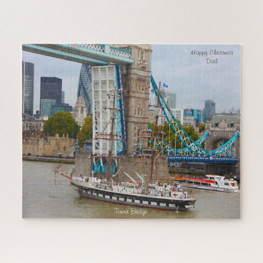Kerstmis Vader Tower Bridge Legpuzzel (Horizontaal)