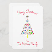 Kerstmis Vakantie Boom Kunstkaart Feestdagenkaart (Voorkant / Achterkant)