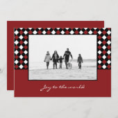 Kerstmis Vakantie Fotokaart Feestdagenkaart (Voorkant / Achterkant)