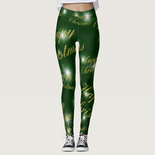 Kerstmis, vakantie, gelukkig, Kerstmis, jaar, nieu Leggings (Voorkant)