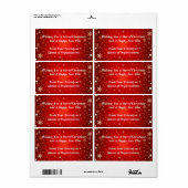 Kerstmis, Vakantie, Huwelijksdouane Etiket (Full Sheet)