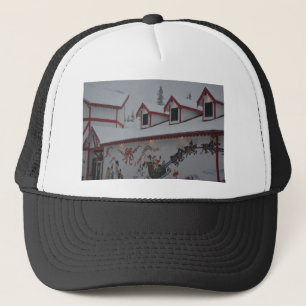 Kerstmis Vakantie Sneeuw Sneeuwvlok Bevroren Ijs Trucker Pet