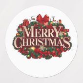 Kerstmis Vakantie Stickers (Design 1)