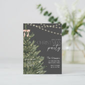 Kerstmis, vakantie uitnodiging, vakantie feest, briefkaart (Staand voorkant)