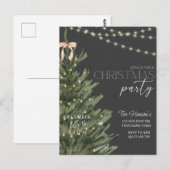 Kerstmis, vakantie uitnodiging, vakantie feest, briefkaart (Voorkant / Achterkant)