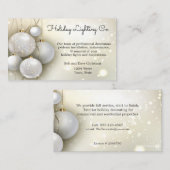 Kerstmis, Vakantie Verlichting, Decoraties, Douane Visitekaartje (Voorkant / Achterkant)