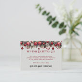 Kerstmis, Vakantie Verlichting, Decoraties, Visitekaartje (Staand voorkant)