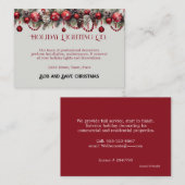 Kerstmis, Vakantie Verlichting, Decoraties, Visitekaartje (Voorkant / Achterkant)