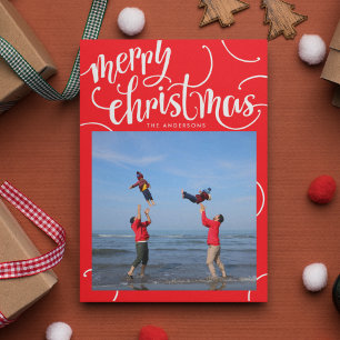 Kerstmis Vakantiebrief Wervelende Foto Kaart