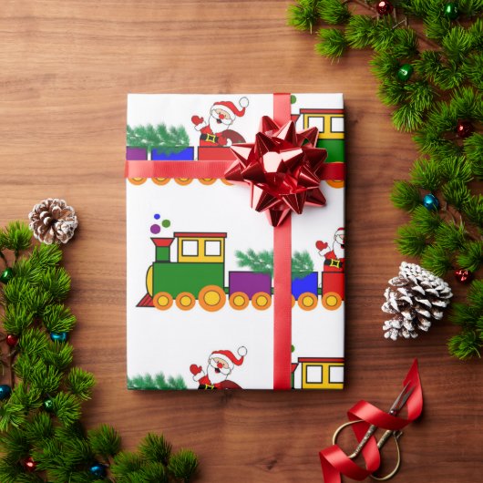 Kerstmis Vakantietrein Inpakpapier (Feestdagen Geschenken)