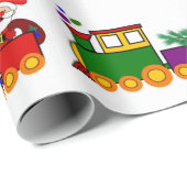 Kerstmis Vakantietrein Inpakpapier (Rol Hoek)