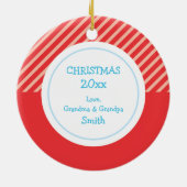 Kerstmis | Vakantievorming Keramisch Ornament (Achterkant)