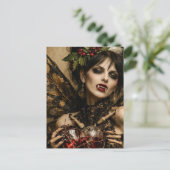 Kerstmis Vampier Briefkaart (Staand voorkant)