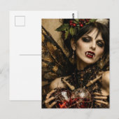 Kerstmis Vampier Briefkaart (Voorkant / Achterkant)